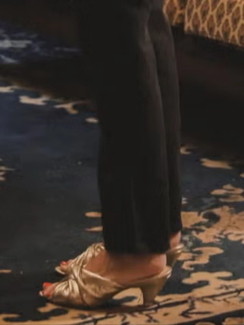 Jamie Haller The Knot Heel In Gold